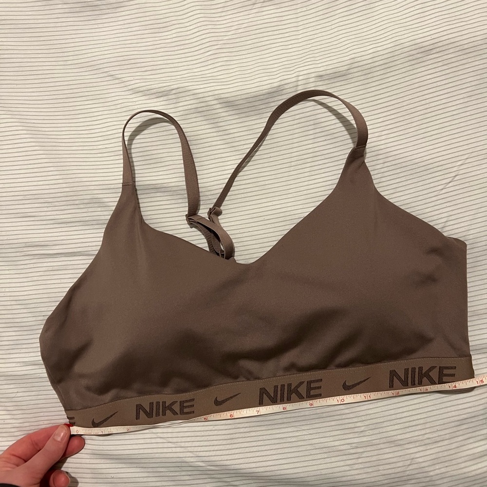 Nike Women's Chocolate Brown Sports Bra - Picture 2 of 3